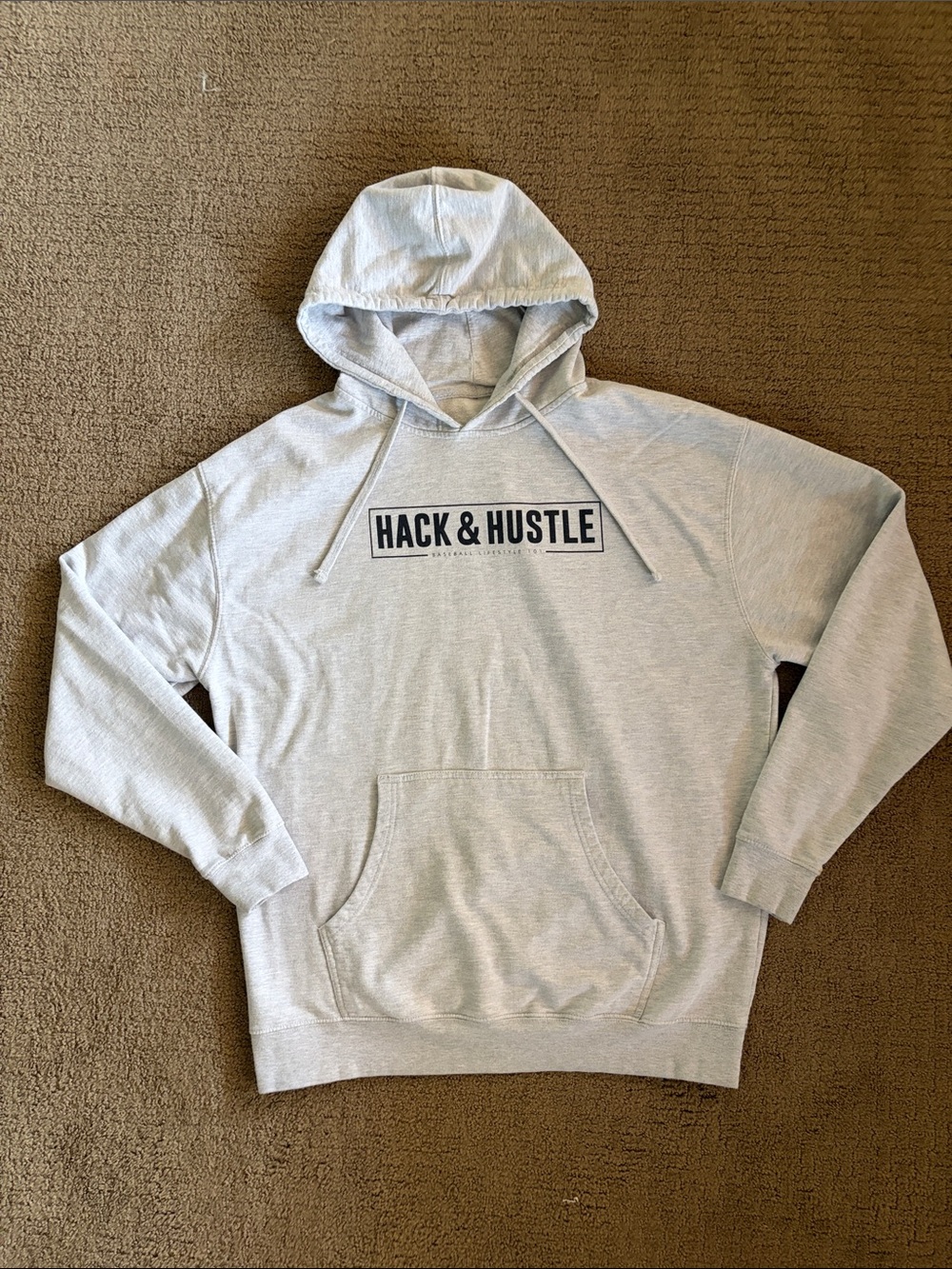 Hack & Hustle Light Gray Pullover Hoodie